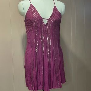 Free People Slip Dress with Sequins